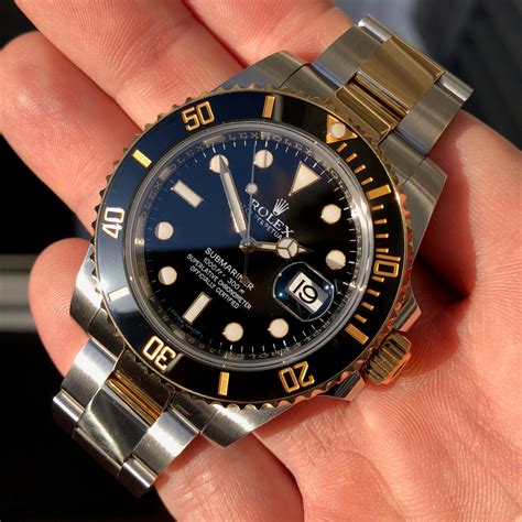 rolex submariner two tone black replica|rolex submariner black dial price.